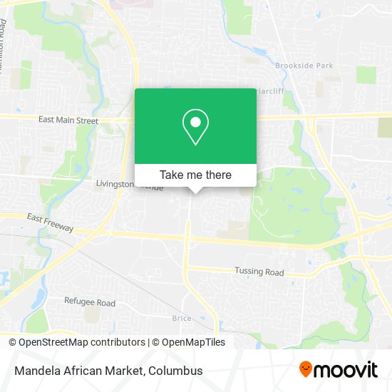 Mandela African Market map