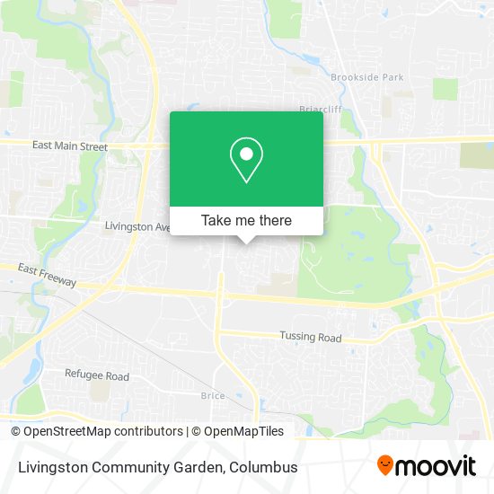 Livingston Community Garden map