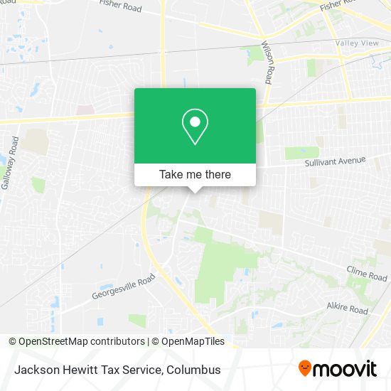 Jackson Hewitt Tax Service map