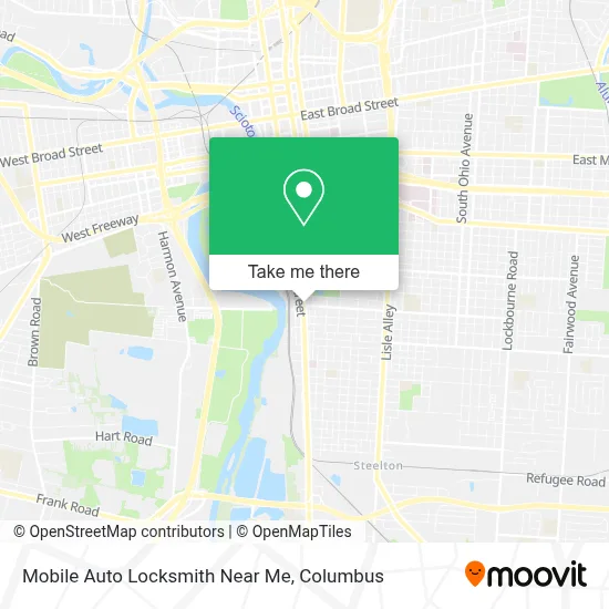 Mobile Auto Locksmith Near Me map