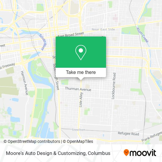 Moore's Auto Design & Customizing map