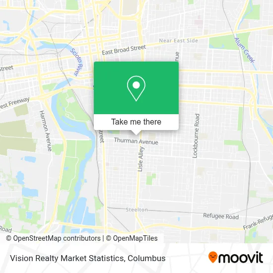 Vision Realty Market Statistics map