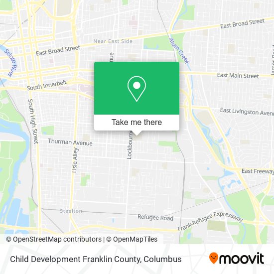 Mapa de Child Development Franklin County