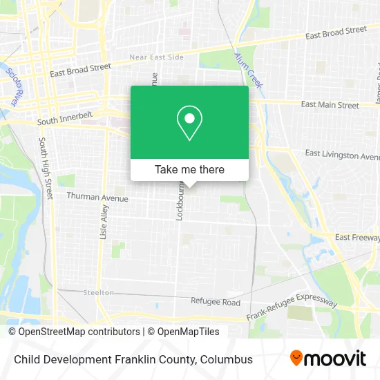 Child Development Franklin County map