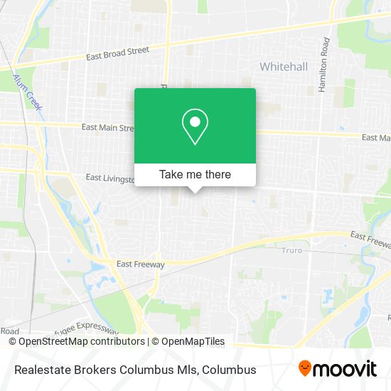 Mapa de Realestate Brokers Columbus Mls