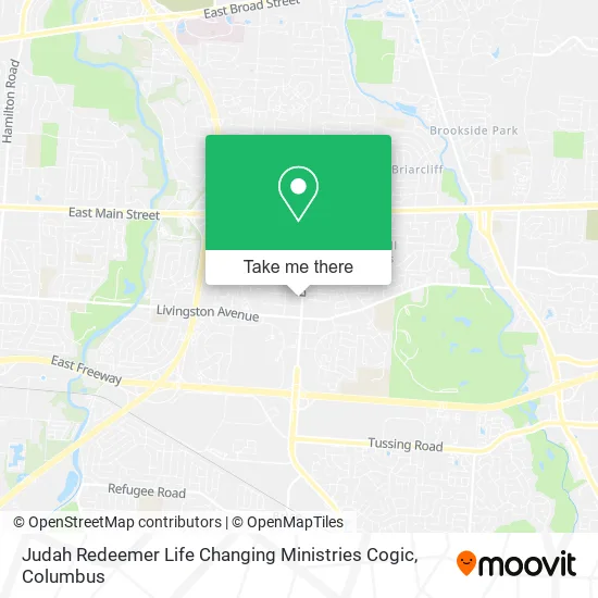 Mapa de Judah Redeemer Life Changing Ministries Cogic
