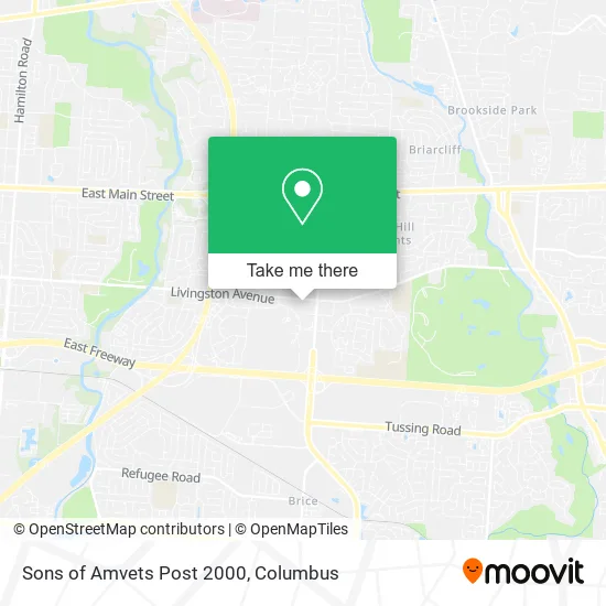 Sons of Amvets Post 2000 map