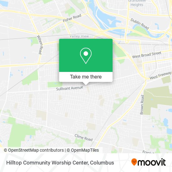 Mapa de Hilltop Community Worship Center