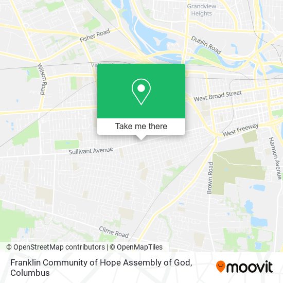 Mapa de Franklin Community of Hope Assembly of God