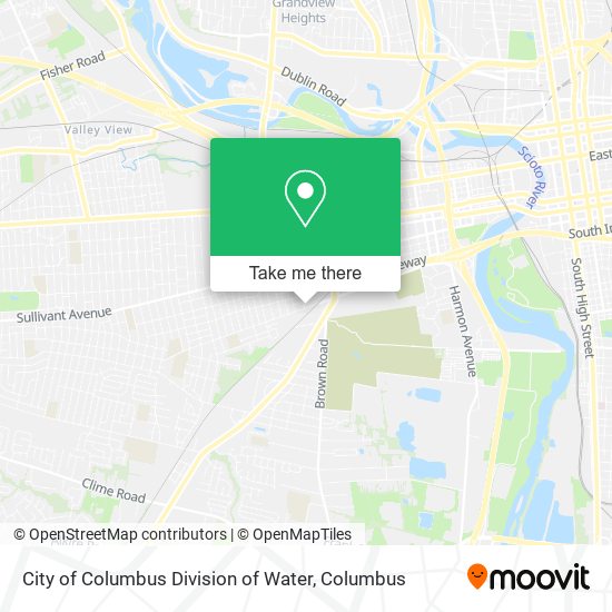 Mapa de City of Columbus Division of Water