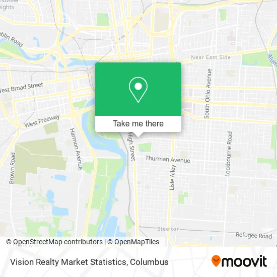 Vision Realty Market Statistics map