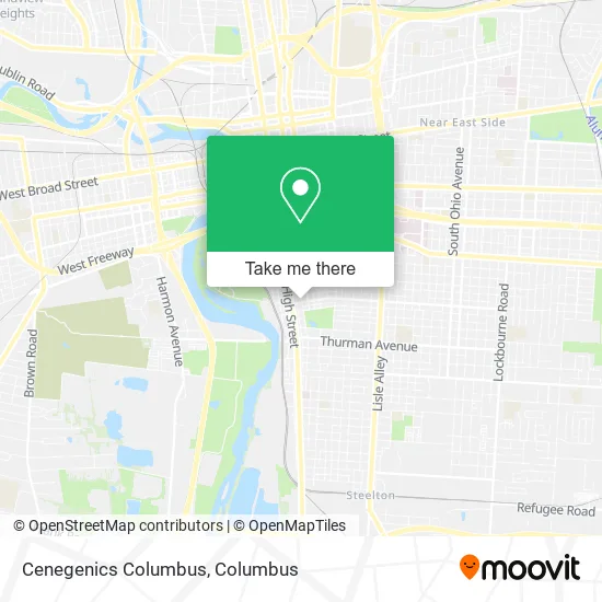 Cenegenics Columbus map