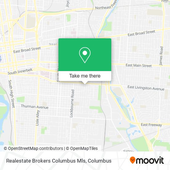 Realestate Brokers Columbus Mls map