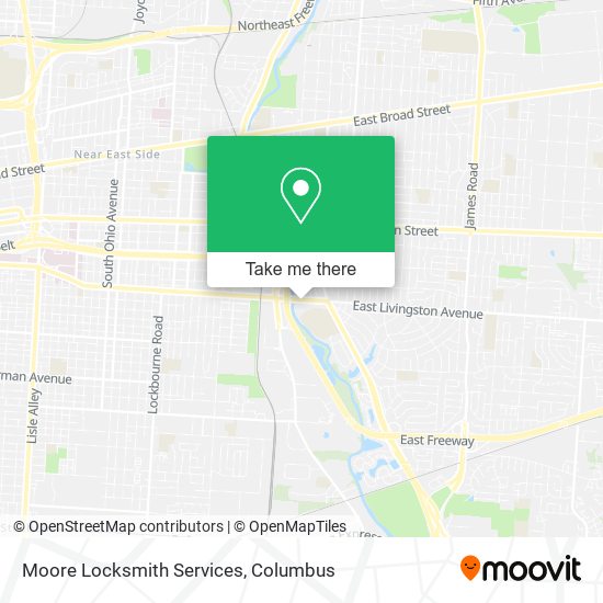 Moore Locksmith Services map