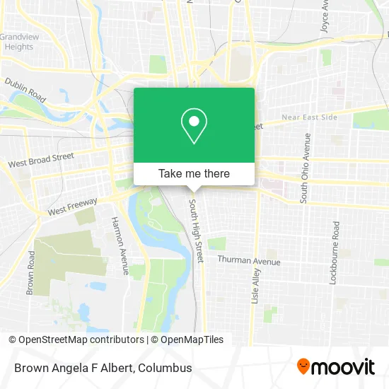Brown Angela F Albert map