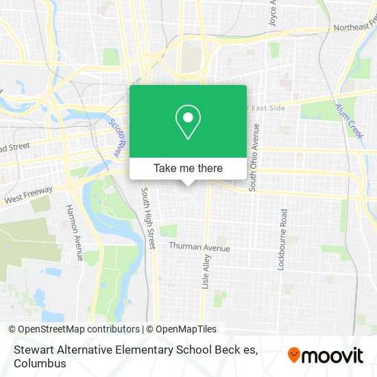 Stewart Alternative Elementary School Beck es map