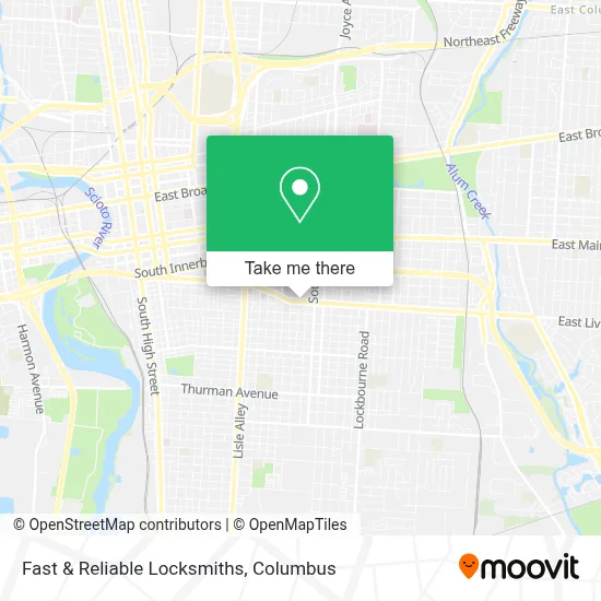 Fast & Reliable Locksmiths map