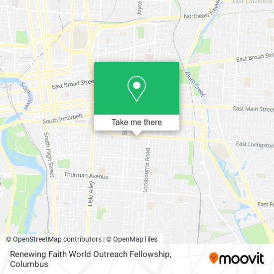 Mapa de Renewing Faith World Outreach Fellowship