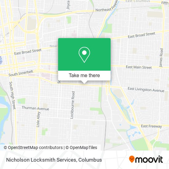 Mapa de Nicholson Locksmith Services