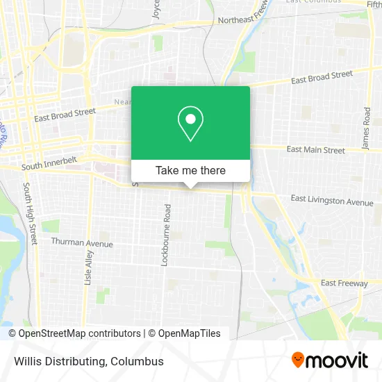 Willis Distributing map