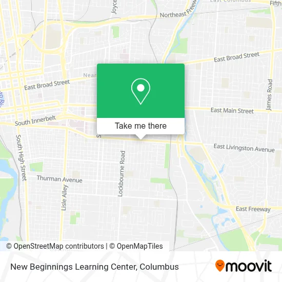 New Beginnings Learning Center map
