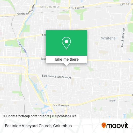 Mapa de Eastside Vineyard Church