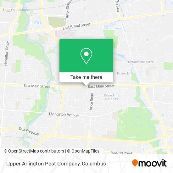 Mapa de Upper Arlington Pest Company