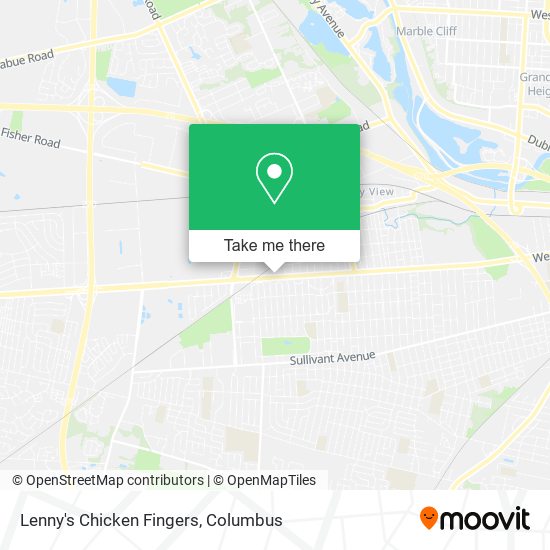 Lenny's Chicken Fingers map