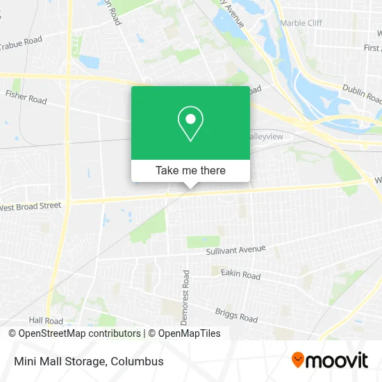 Mini Mall Storage map