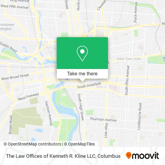 Mapa de The Law Offices of Kenneth R. Kline LLC