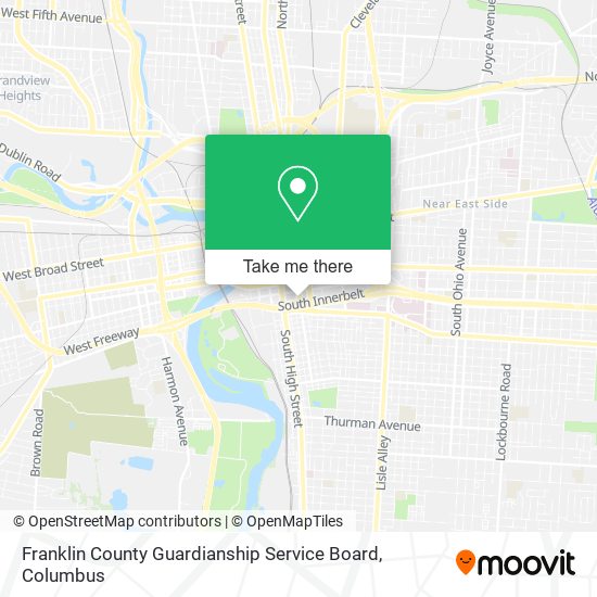 Franklin County Guardianship Service Board map