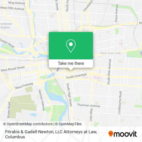 Mapa de Fitrakis & Gadell-Newton, LLC Attorneys at Law