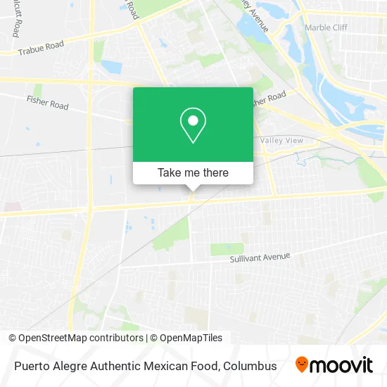 Puerto Alegre Authentic Mexican Food map