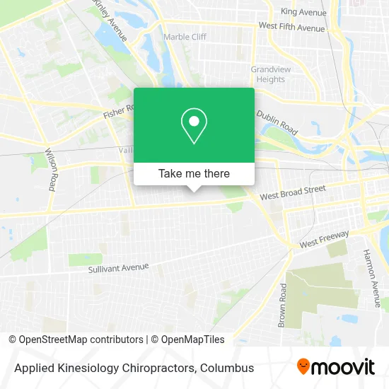 Applied Kinesiology Chiropractors map