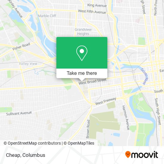 Mapa de Cheap