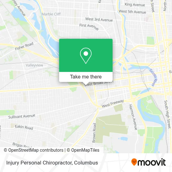 Injury Personal Chiropractor map