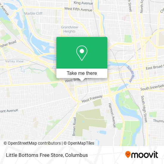 Mapa de Little Bottoms Free Store