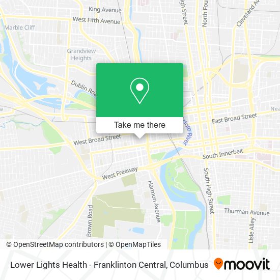 Mapa de Lower Lights Health - Franklinton Central