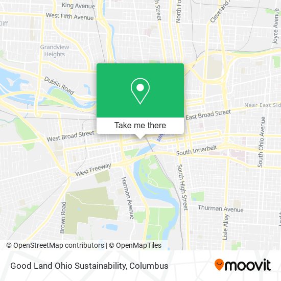 Good Land Ohio Sustainability map