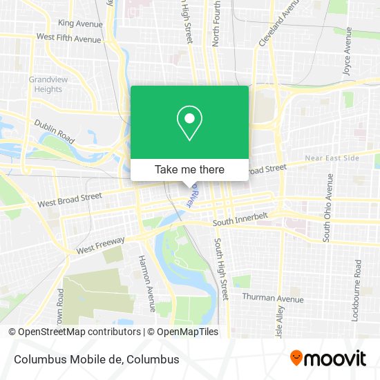 Columbus Mobile de map