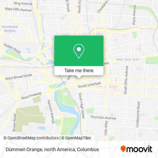 Mapa de Dümmen Orange, north America