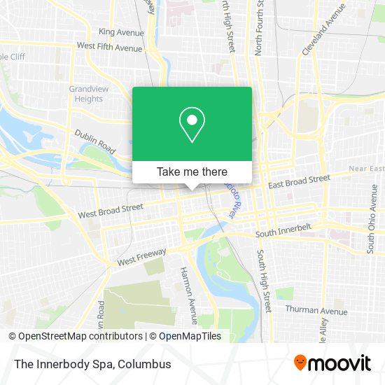 The Innerbody Spa map