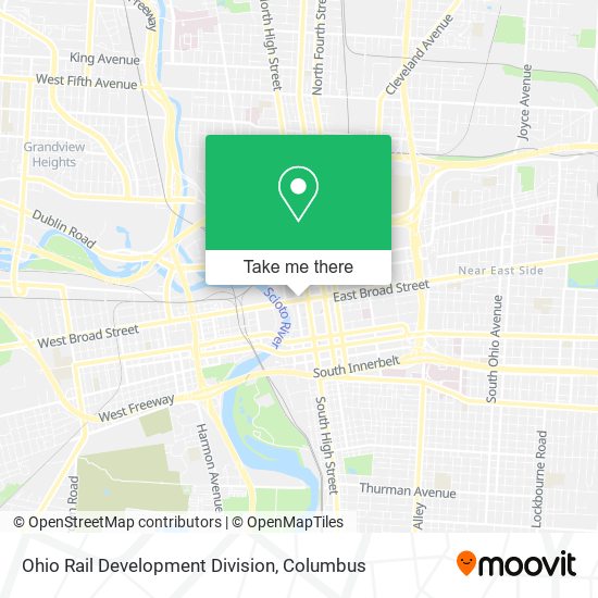 Ohio Rail Development Division map