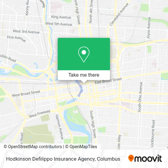 Hodkinson Defilippo Insurance Agency map