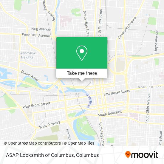 Mapa de ASAP Locksmith of Columbus