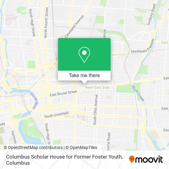 Columbus Scholar House for Former Foster Youth map