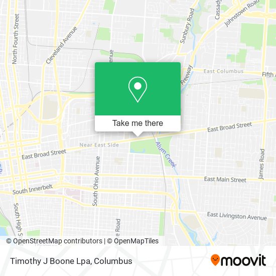 Mapa de Timothy J Boone Lpa