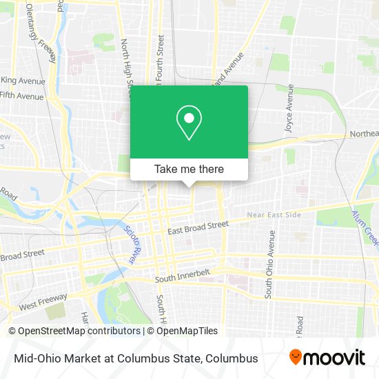 Mid-Ohio Market at Columbus State map