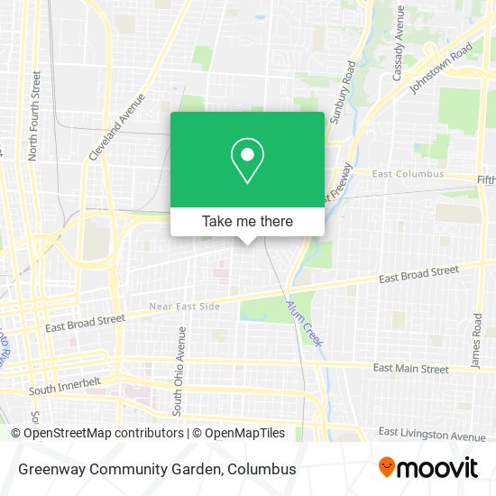 Greenway Community Garden map
