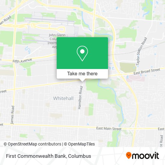 First Commonwealth Bank map